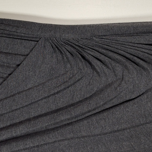 Anthropologie Maeve Yvette Ruched Dress Gray L - Picture 7 of 12